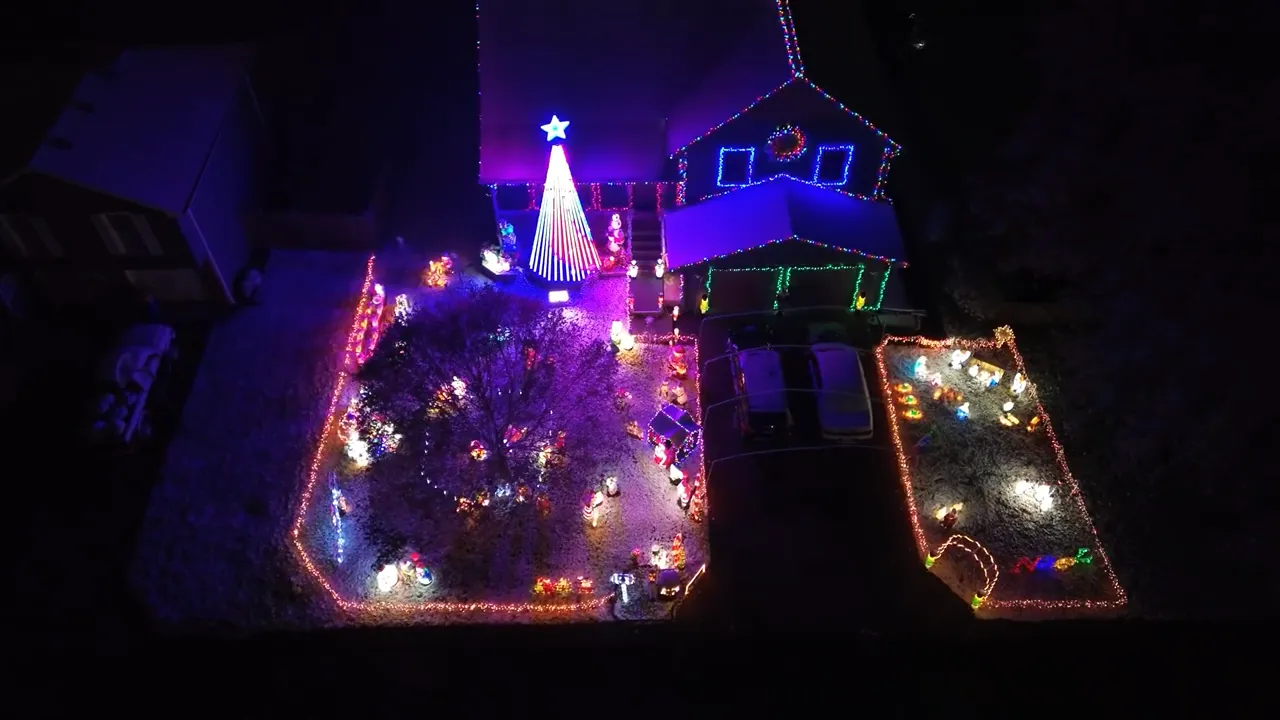 Christmas decorations display